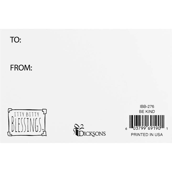 Cottage Garden - Wholesale Bookmark - Itty Bitty Card Be Kind Luke 6:351
