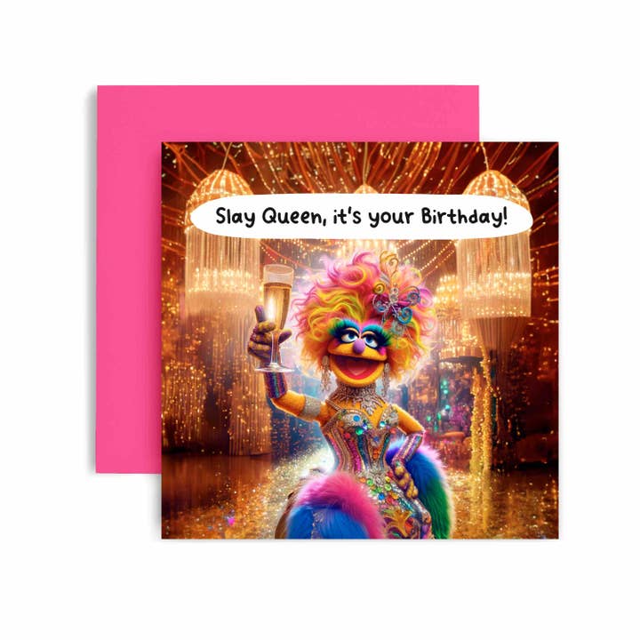 Huxters - Wholesale Birthday Card - Slay the Day Drag Queen Birthday Card