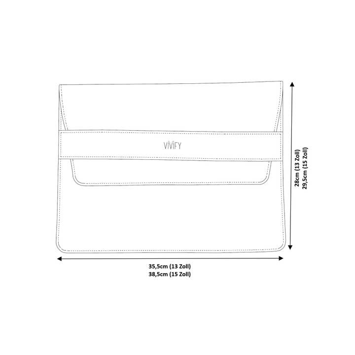 VIVIFY Marokko – wholesale Fodral för bärbar dator och surfplatta - Dam – Laptopfodral i skinn för bärbar dator och anteckningsbok – Zagora11