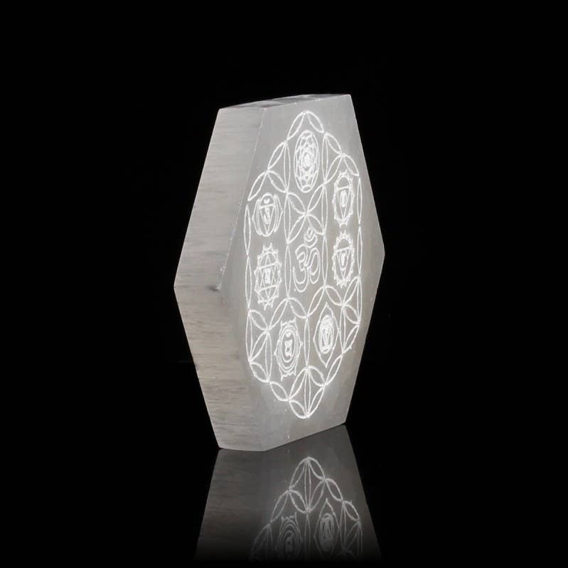 UniArt - Wholesale Ornament - Hexagonal selenite plate8
