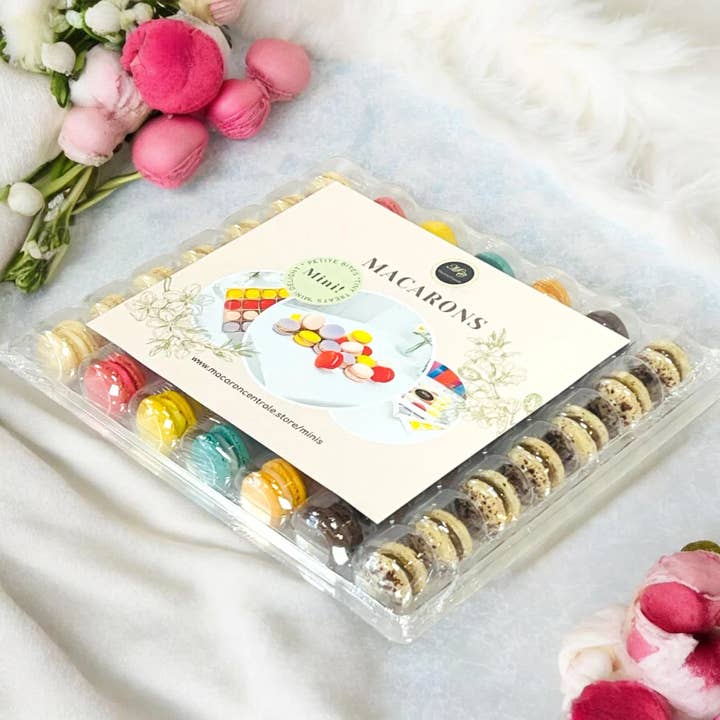 macaron centrale - Wholesale Cookie - Mini!s Macarons – 49-Pack Petite French Assortment2