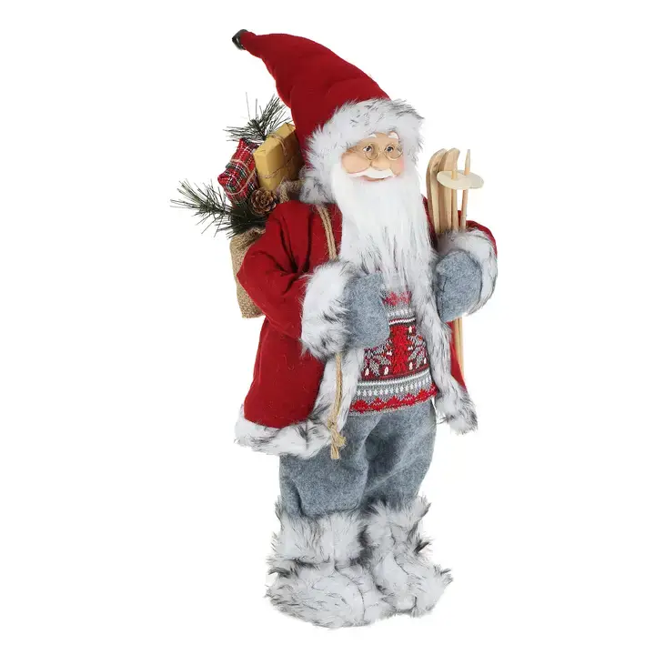 SINT - Wholesale Christmas Decoration - SINT 18 Inch Christmas Standing Santa Claus Doll Statue Figurine Ornament34