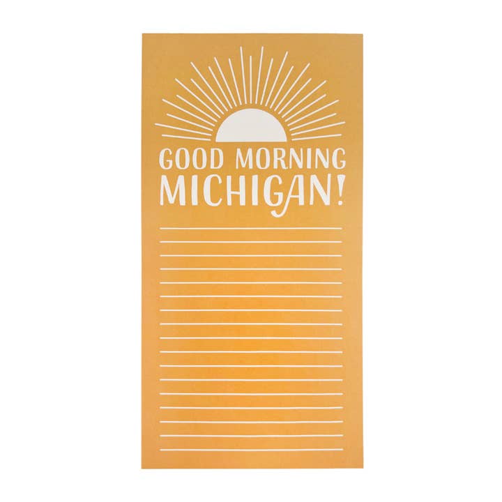 Good Morning Michigan Notepad for wholesale by City Bird