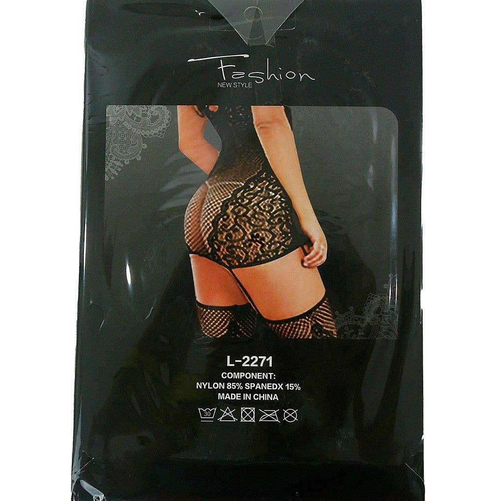 Diacly - Wholesale Lingerie Bodysuit - Women's - Sparkling Sexy Bodysuit Bodystocking Lingerie Fishnet1