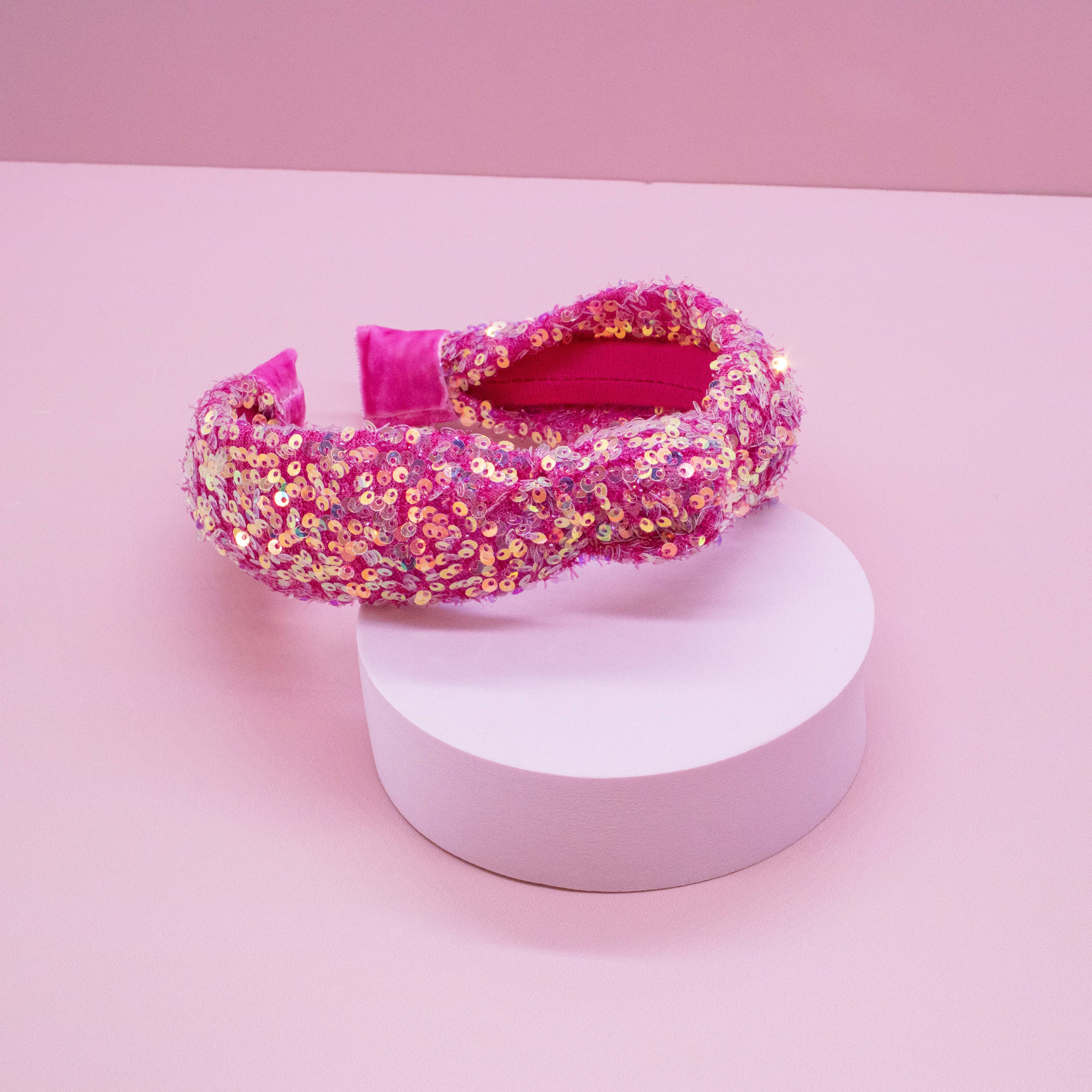 Frog Sac - Wholesale Fashion Headband - Kids - Kids Knot Headband - Sequin Knotted Hair Band Accessories25