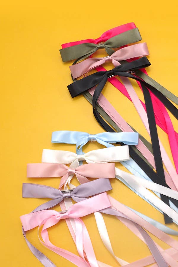 JOSSLYN by wall to wall – Großhandel Haarclip – Damen – HAARSPANGE MIT LANGER SCHLEIFE | 40H7379