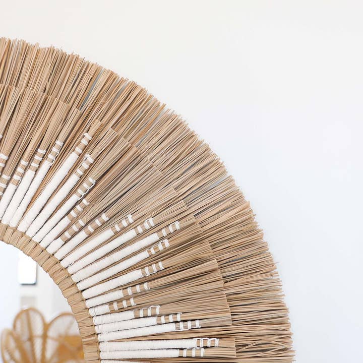 Good Karma Decor - Wholesale Wall mirror - SEAGRASS SUNSHINE MIRROR1