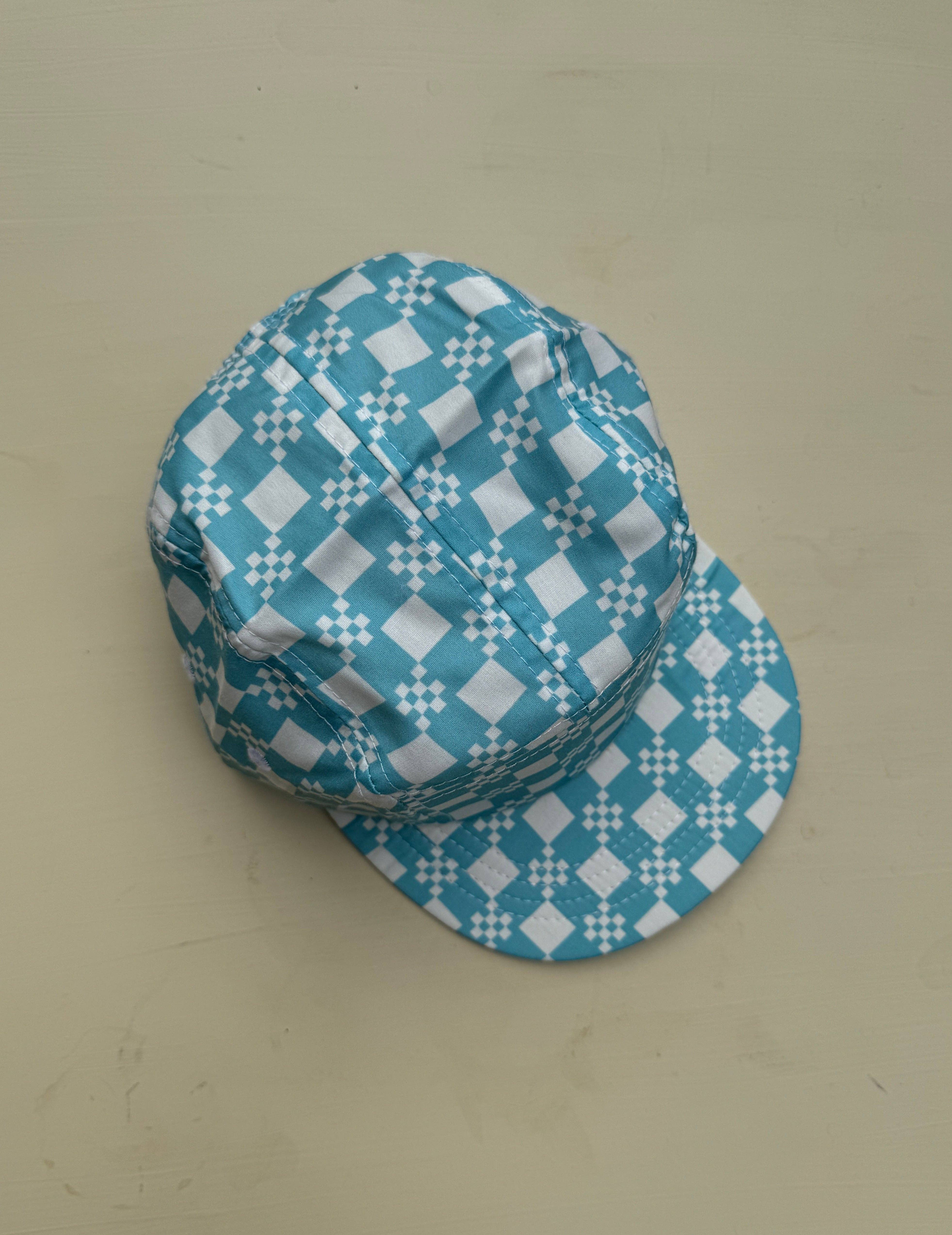 Twill & Pine 🇨🇦 - Wholesale Baseballpet - Kinderen - The Blue Check - Hoed met vijf panelen voor baby's en kinderen