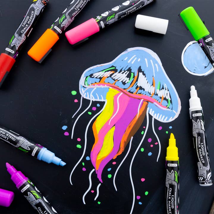 Luna Office Supply - Everyday Essential - Wholesale Marker - Liquid Chalk Markers (8/Pack)6
