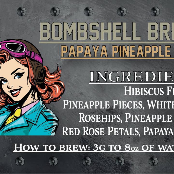 Legendary Aviation Coffee Company - Wholesale Loose Tea - Bombshell Breeze | Papaya Pineapple Punch Tea1