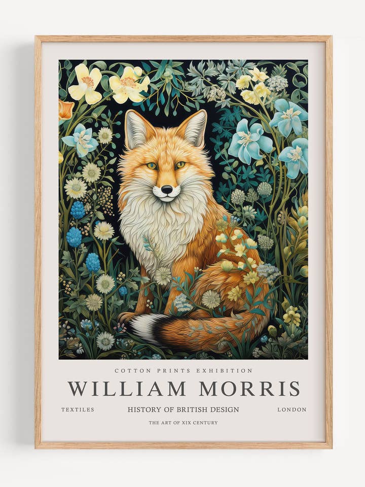 William Morris Fox I53-117 voor wholesale door Peardrop Prints