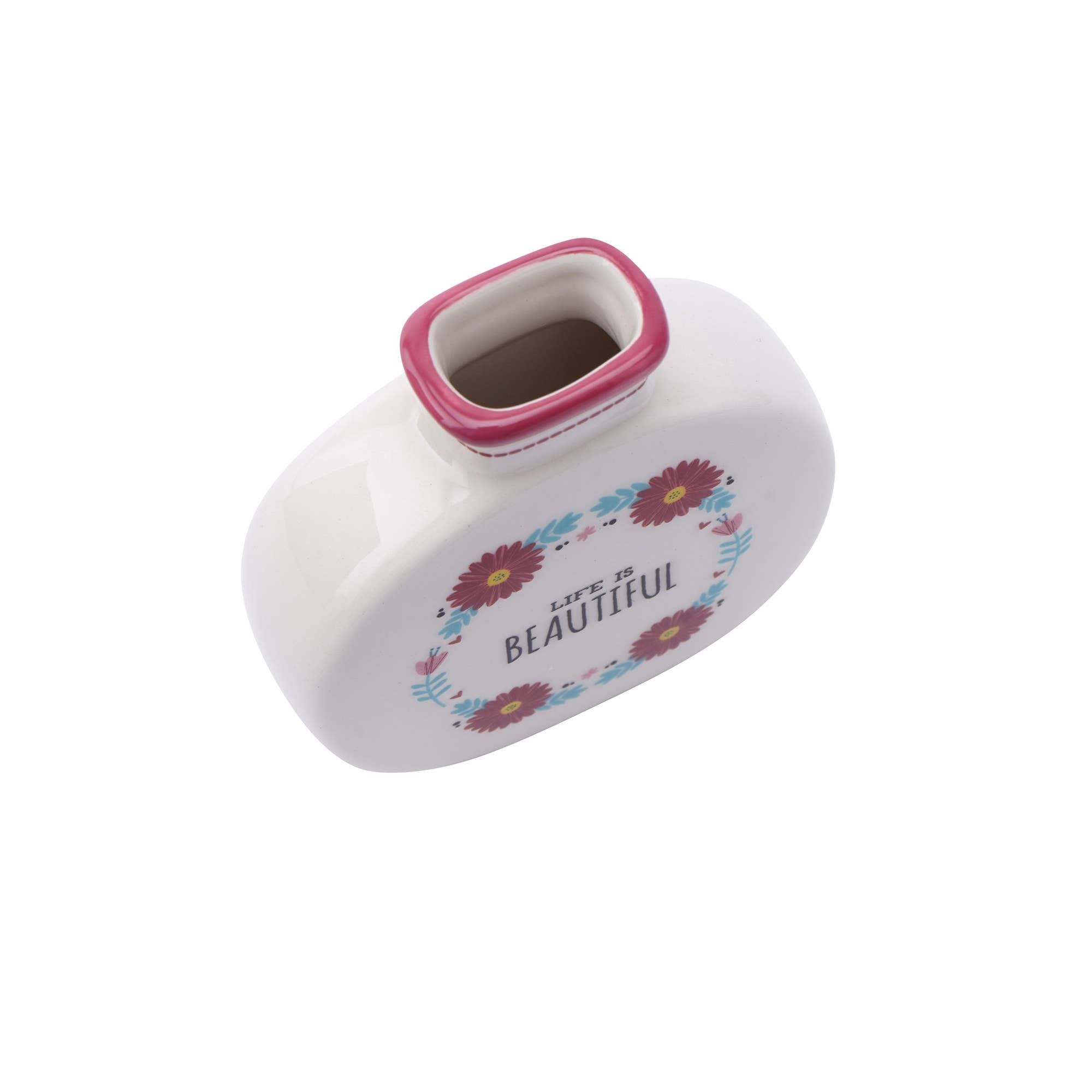 CGB Giftware – Vaso por atacado – Vaso Bud Live Happy 'Life Is Beautiful'1