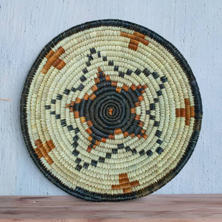 Handwoven Bowl Basket - Southwestern Basket - 8 inch dia for wholesale by ArtisanalEmporiumLLC
