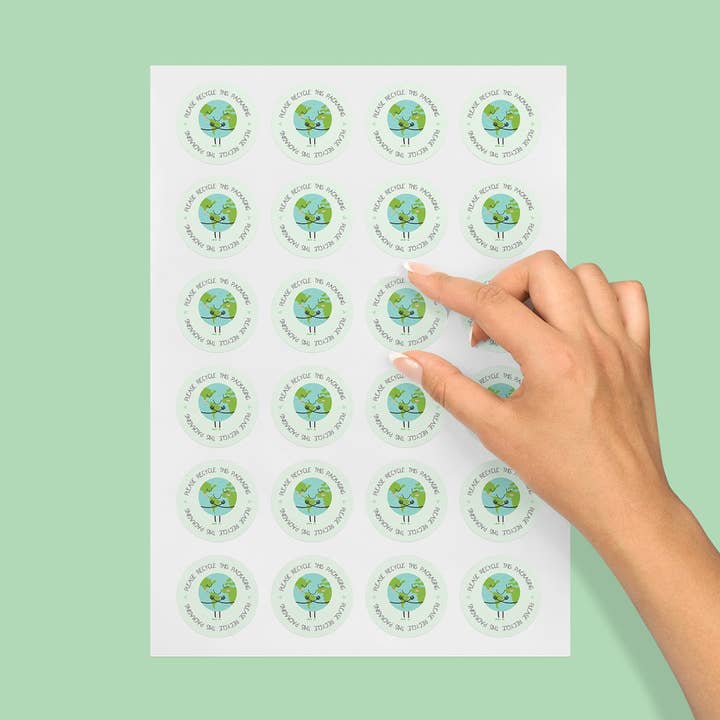 SR Creative Studio - Wholesale Sticker - Eco-Friendly Recycled Packaging Matte Round Stickers0
