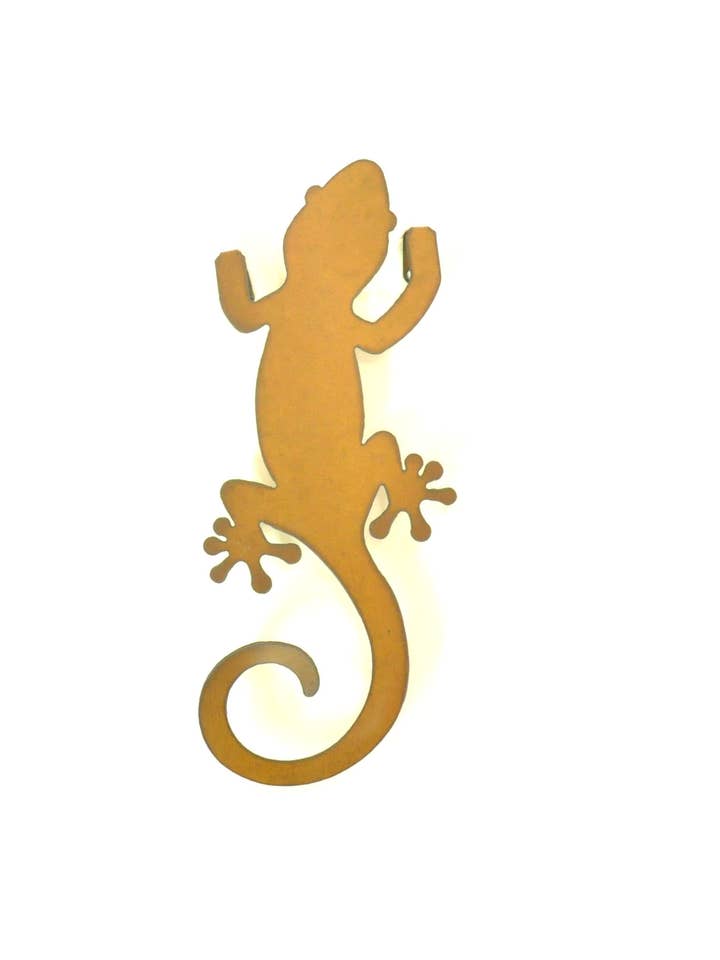 Lizard Gecko Fence climber Rustic Garden Desert Art for wholesale by Universal Ironworks USA