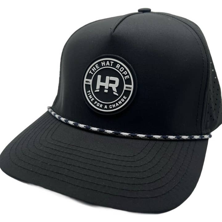 The Hat Rope – Acessório de chapéu - Mulher por atacado – Corda de Chapéu Azul Marinho-Branco2