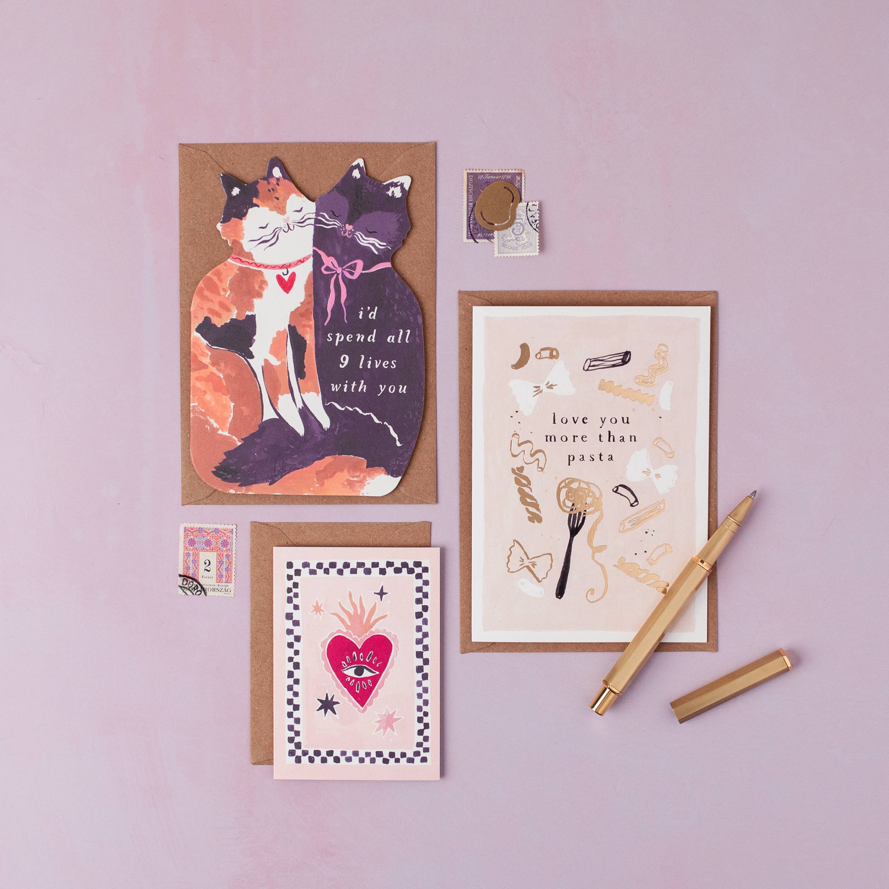 Sister Paper Co. – Großhandel Liebeskarte – Sister Paper Co. Mini-Liebeskarte Sacred Heart | Mini-Grußkarte6