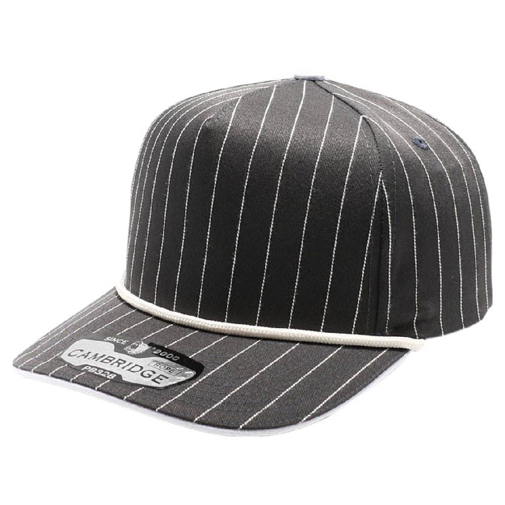 DOBBI – Boné - Unissexo por atacado – Boné Snapback 5 Painéis Listrado com Cordão4