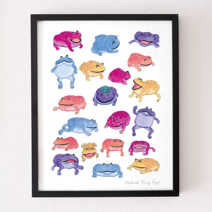 Magic Frog Print voor wholesale door Party Mouse Studio