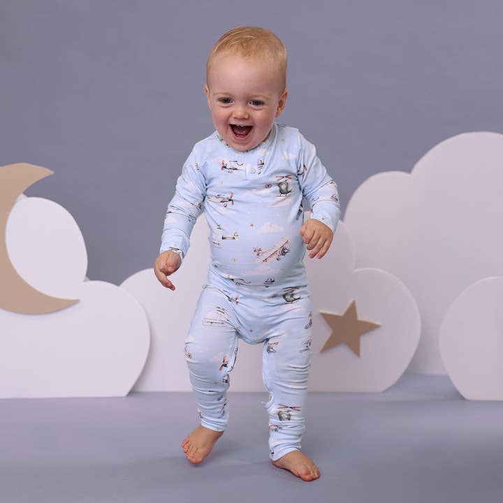 Snuggle Hunny - Wholesale Jumpsuit - Baby - Taking Flight Organic Growsuit10