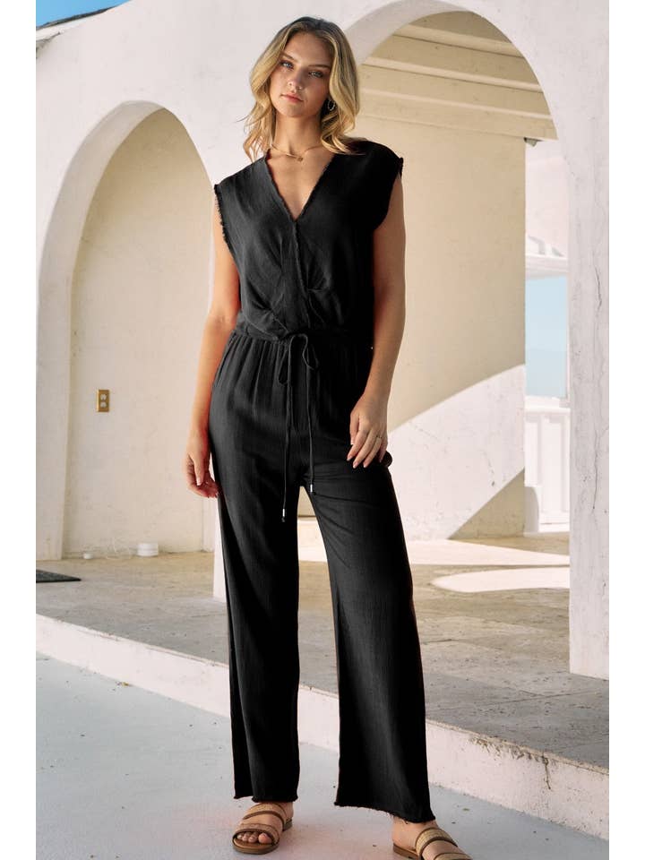 Oddi – Blusa - Mulher por atacado – Top Muscle com detalhe de borda desfiada em linho4