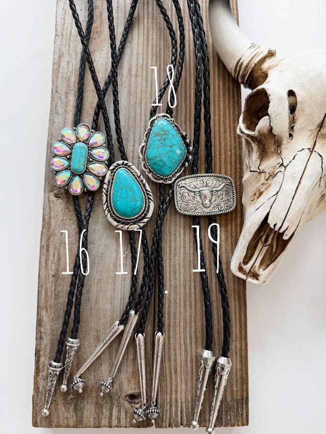 Boho Ranch Shop – wholesale Pendant/charm necklace – Western Bolo Long Pendant Necklace6