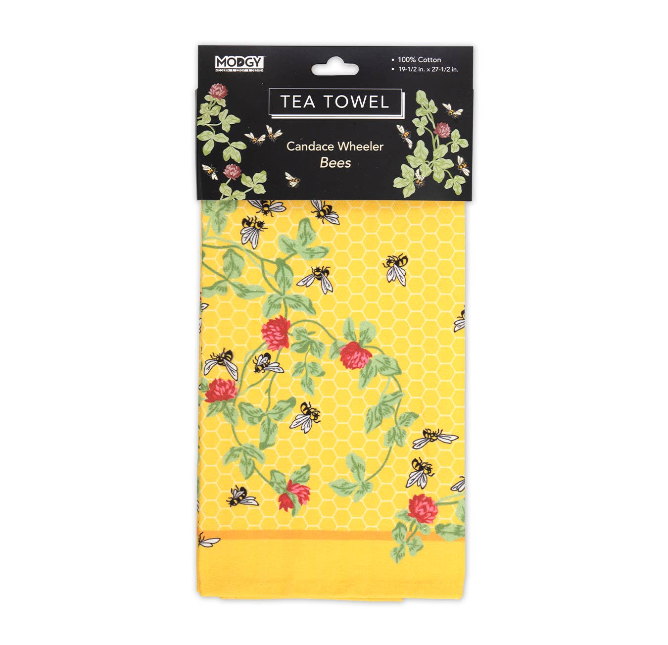 Modgy – Engroshandel Viskestykke – Modgy bomuldshåndklæde-Candace Wheeler Bees1
