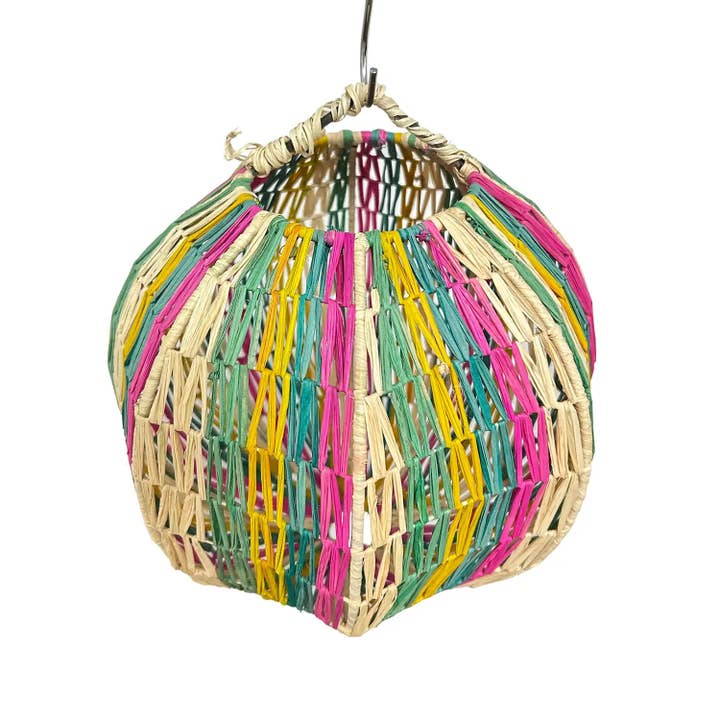 Etnico del Mondo - Venta al por mayor Lámpara de araña y colgante - Lámpara Marroquí De Rafia Tejida A Mano #44