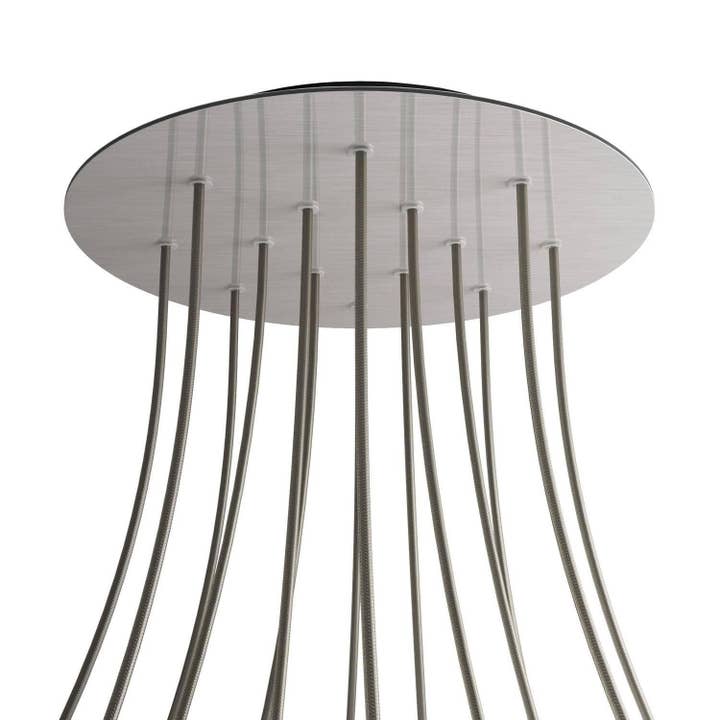 XXL Rose-One rosette, round, diameter 400 mm with 14 holes and 4 holes for wholesale by LIGHTINUP S.R.L.