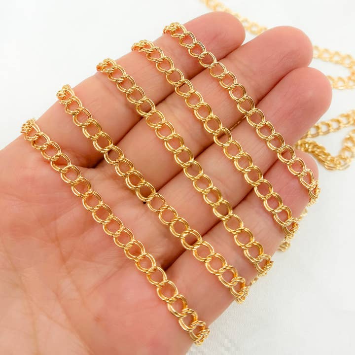 21PCGF. 14k Gold Filled Double Curb Chain for wholesale by Tresor Jewelry Inc.