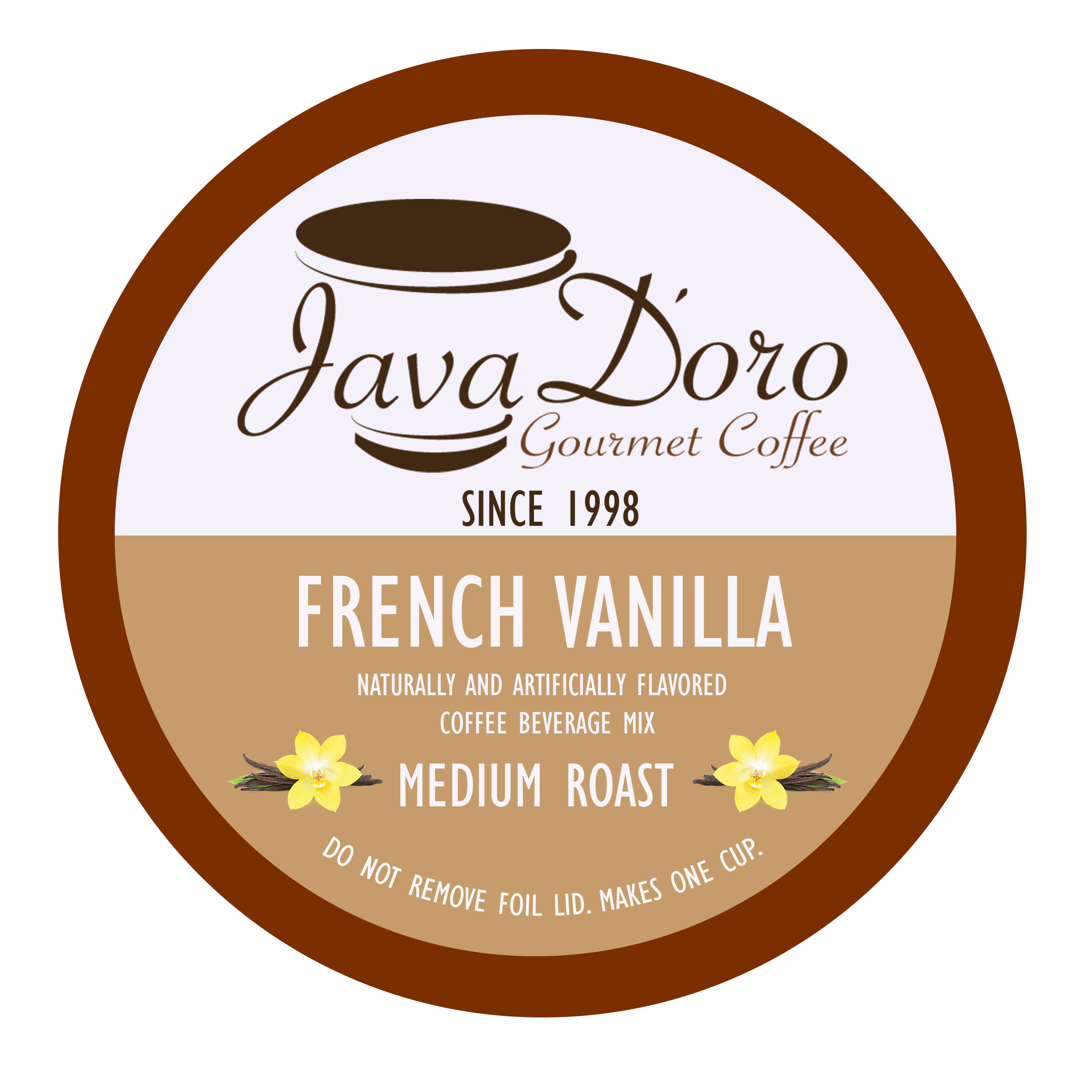 Java Doro - Wholesale Ground Coffee - French Vanilla Flavored Coffee Pods - 18 Count1