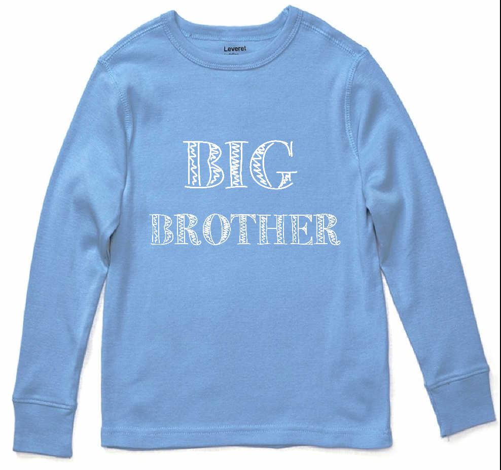 Little Hoot Designs - Wholesale Screen Printed T-Shirt - Kids - Big Brother 1