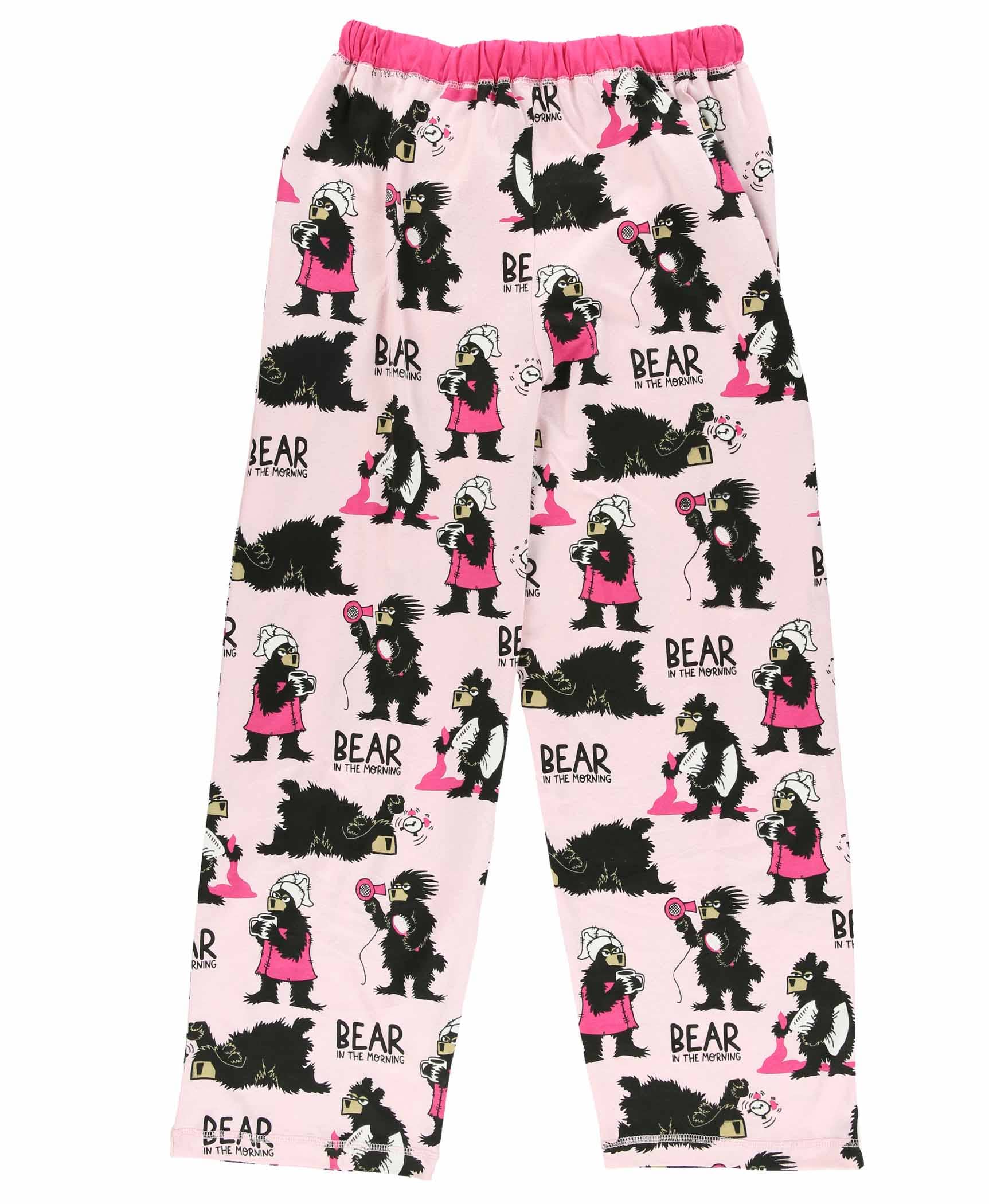 Lazy One - Wholesale Sleepwear Bottom - Women's - Bear in the AM Pink Women's Pajama Pant1