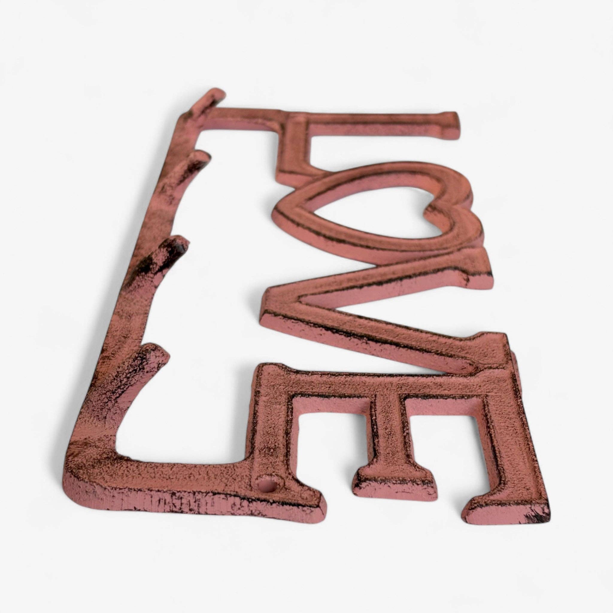 Iron & Blossom – wholesale Wall hook – Rustic Cast Iron Love Hook Rack with Heart, Romantic Wall Organizer3
