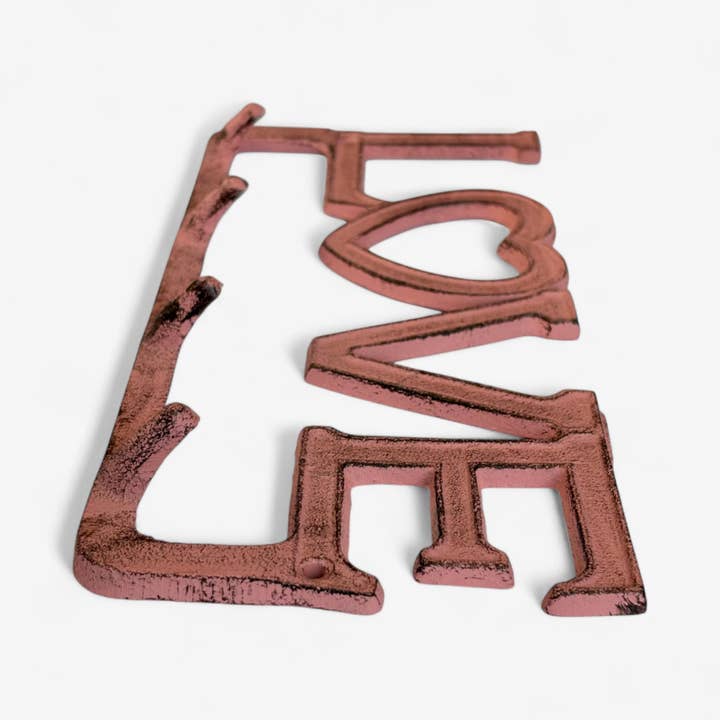 Iron & Blossom - Wholesale Wall Hook - Cast Iron Love Hook Rack with Heart, Romantic Wall Organizer3