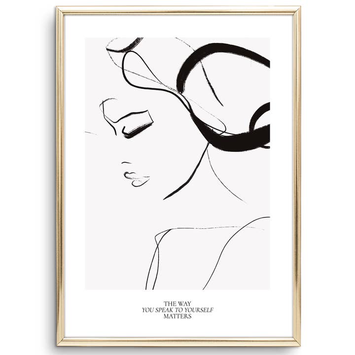 Pôster 'A forma como você fala consigo mesmo importa' por atacado de Tales by Jen