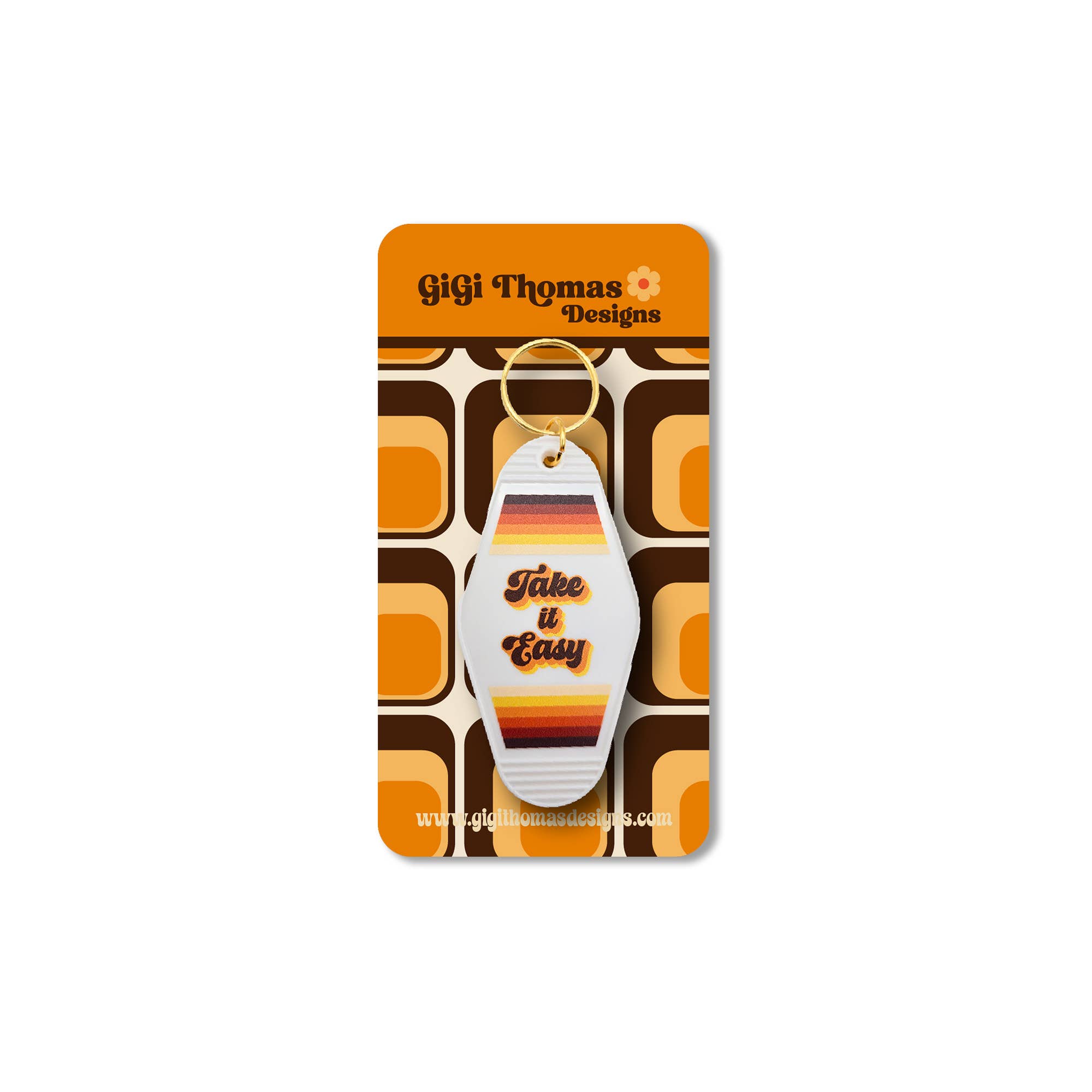 GiGi Thomas Designs - Wholesale Keychain - Unisex - Take It Easy Motel Keychain1