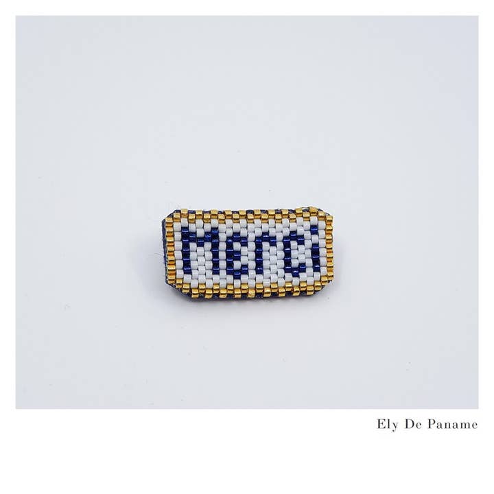 Thank you brooch for wholesale by Ely De Paname