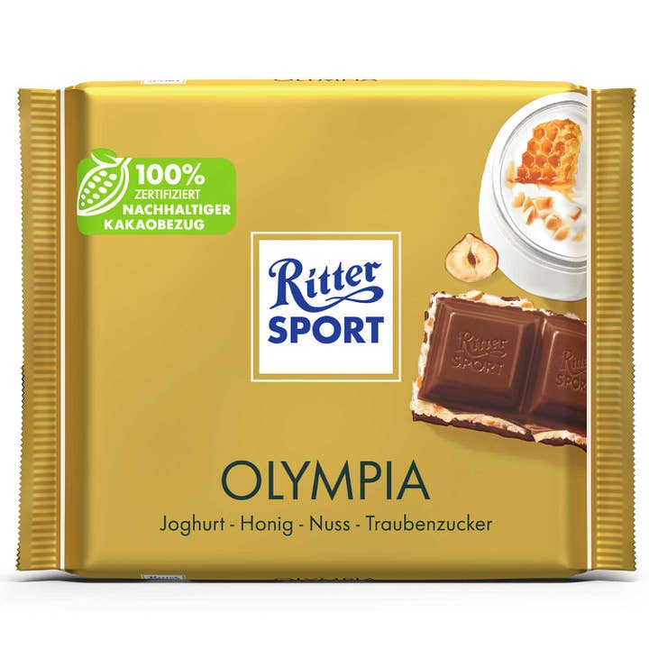 Global Bite Co - Wholesale Chocolate Bar - Ritter Sport Olympia 100g (Germany)