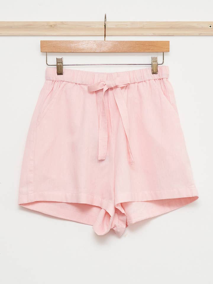 Rose Blush Shorts med snøring for engroshandel hos Periodical