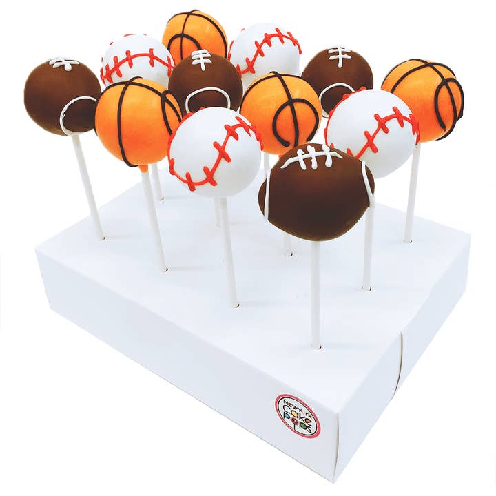 Sportförmige Kuchenlutscher für den Großhandel von NY CAKE POPS