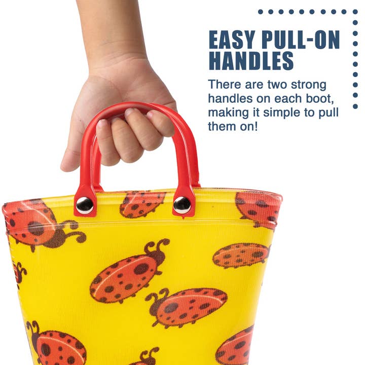 Eastern Off Price – Botas de chuva - Crianças por atacado – Botas Chuva Norty Todlers - 41273 - Pá de senhora Amarelo e Vermelho1