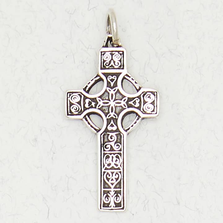 Nirvana LLC - Wholesale Individual Charm/Pendant - Sterling Silver Pendant - Celtic Cross