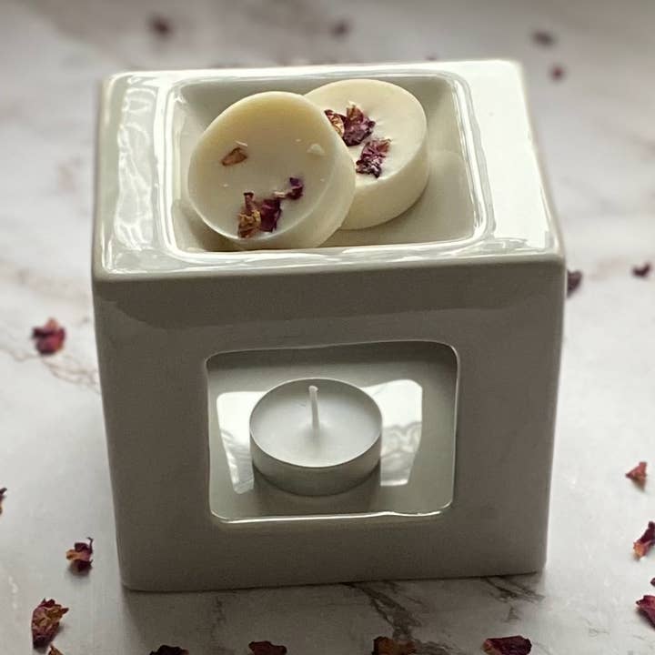 The Nkana Burner | Large Grey Ceramic Wax Melt Burner for wholesale by Lanji candles