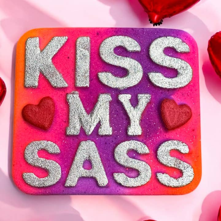 Kiss My Sass Bath Bomb for wholesale by Scent Apothecary