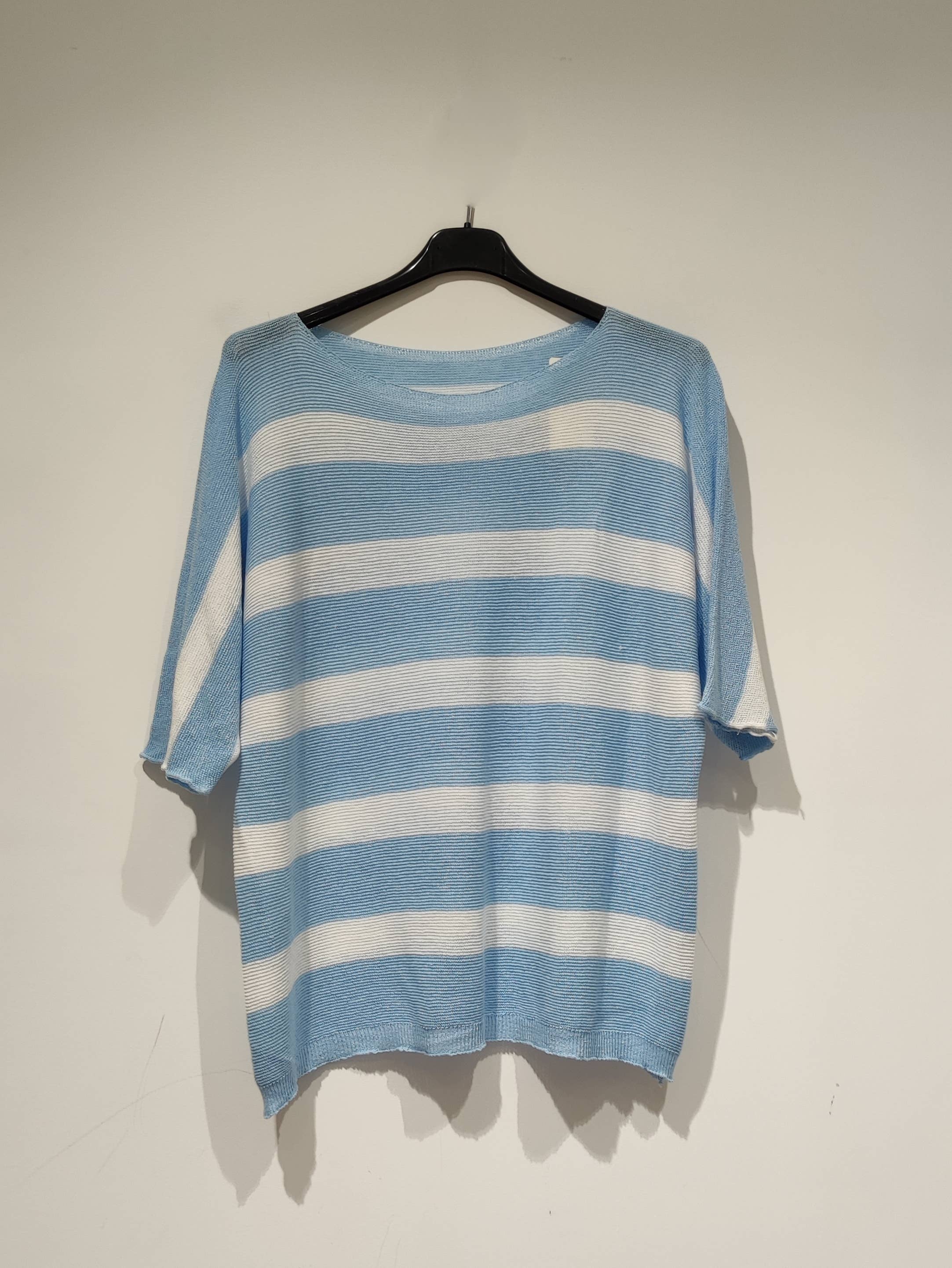 Pomelo paris - Vente Haut en maille – femme - ZILA Top à rayures23