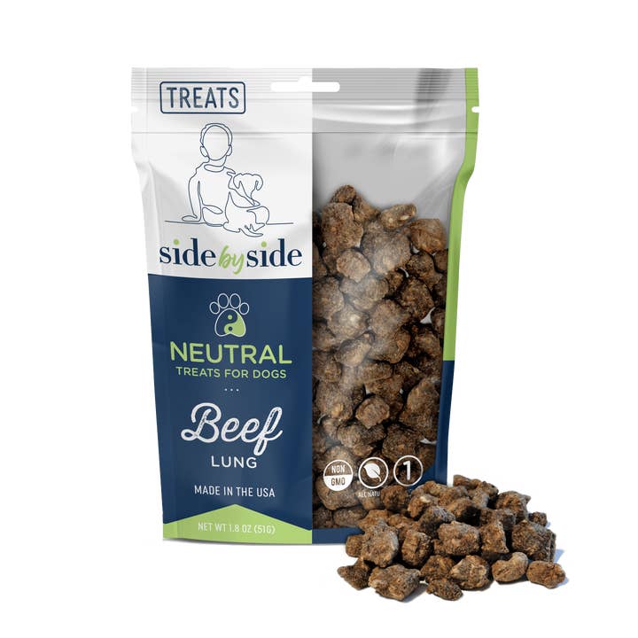 Beef Lung Dog Treats (Neutral) for wholesale by Side By Side