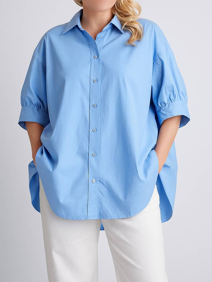 Women's Shirt A951 – Casual Elegance, 100% Cotton for wholesale by Afinity