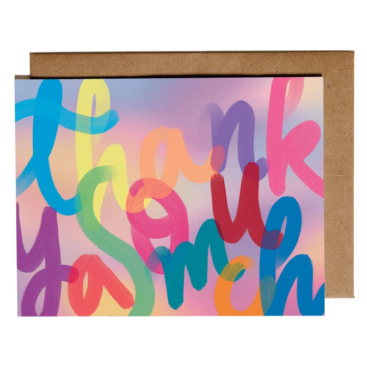 Thank you Card | Colorblock Thank you for wholesale by everybuddy