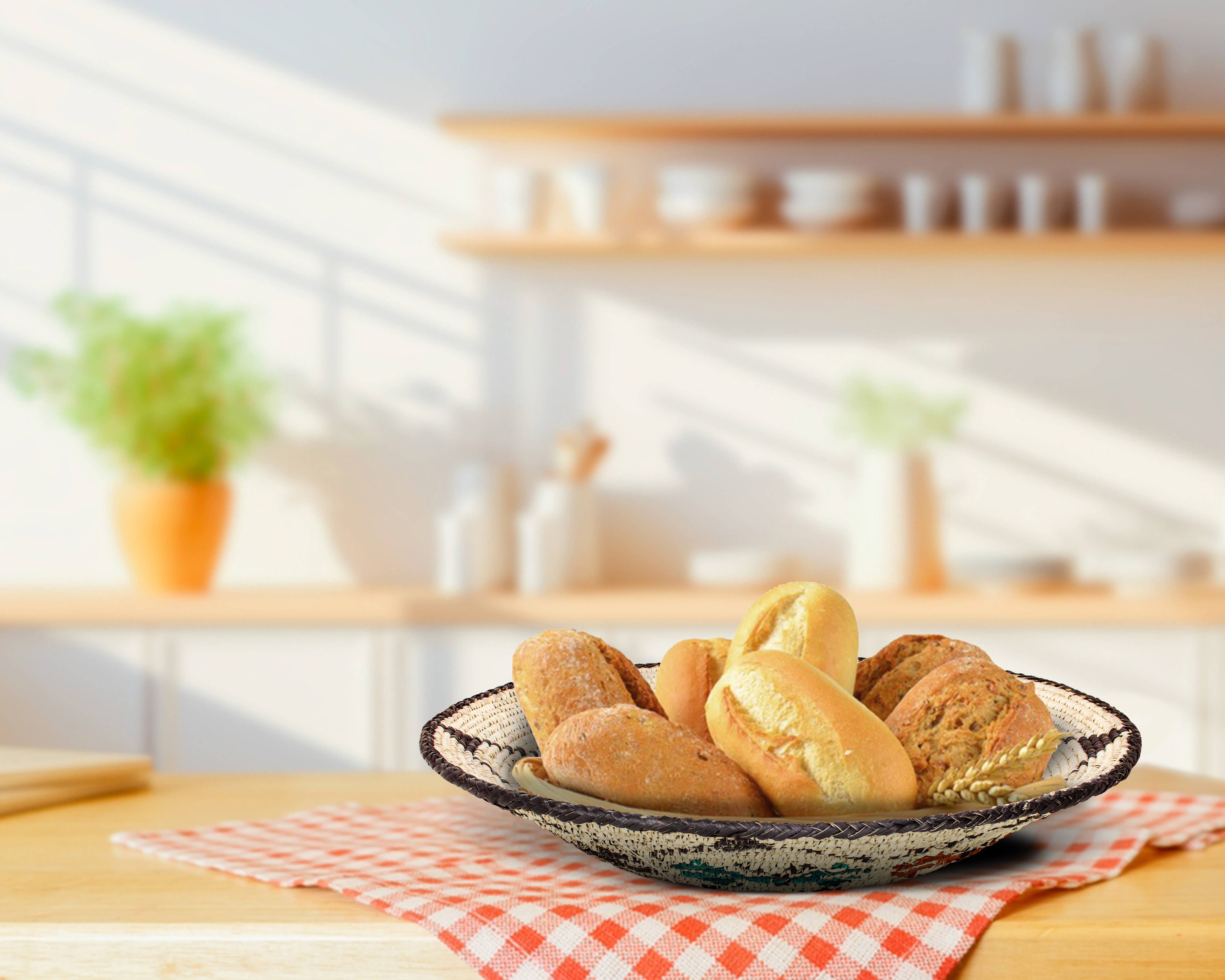 ArtisanalEmporiumLLC - Wholesale Wall Accent - 14" Handwoven Dancing Butterflies Bowl for Wall Basket Decor1